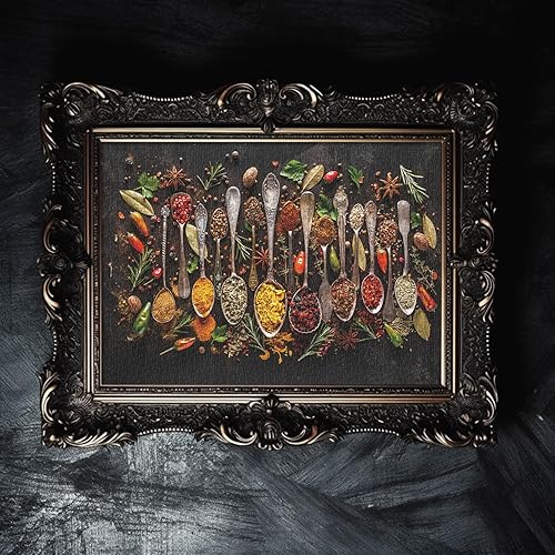 Miniatura 5 de Rompecabezas vintage con cuchara de especias para adultos de 1000 piezas en adelante, rompecabezas de cuchara retro PICKFORU recoge varias especias,