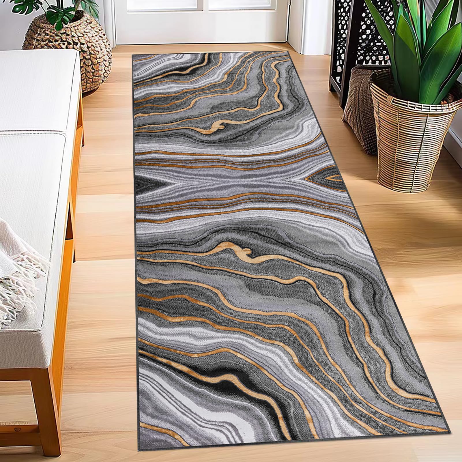 Tappeto Passatoia Cucina 80x100 Cm Antiscivolo Lavabile Runner Corridoio
