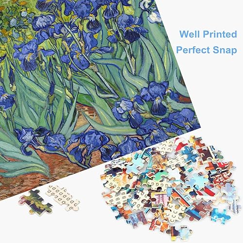 Miniatura 5 de Vincent Van Gogh - Rompecabezas de 1000 piezas para adultos, rompecabezas de 27.56 x 19.69 pulgadas para adultos, juguete educativo de Van Gogh,