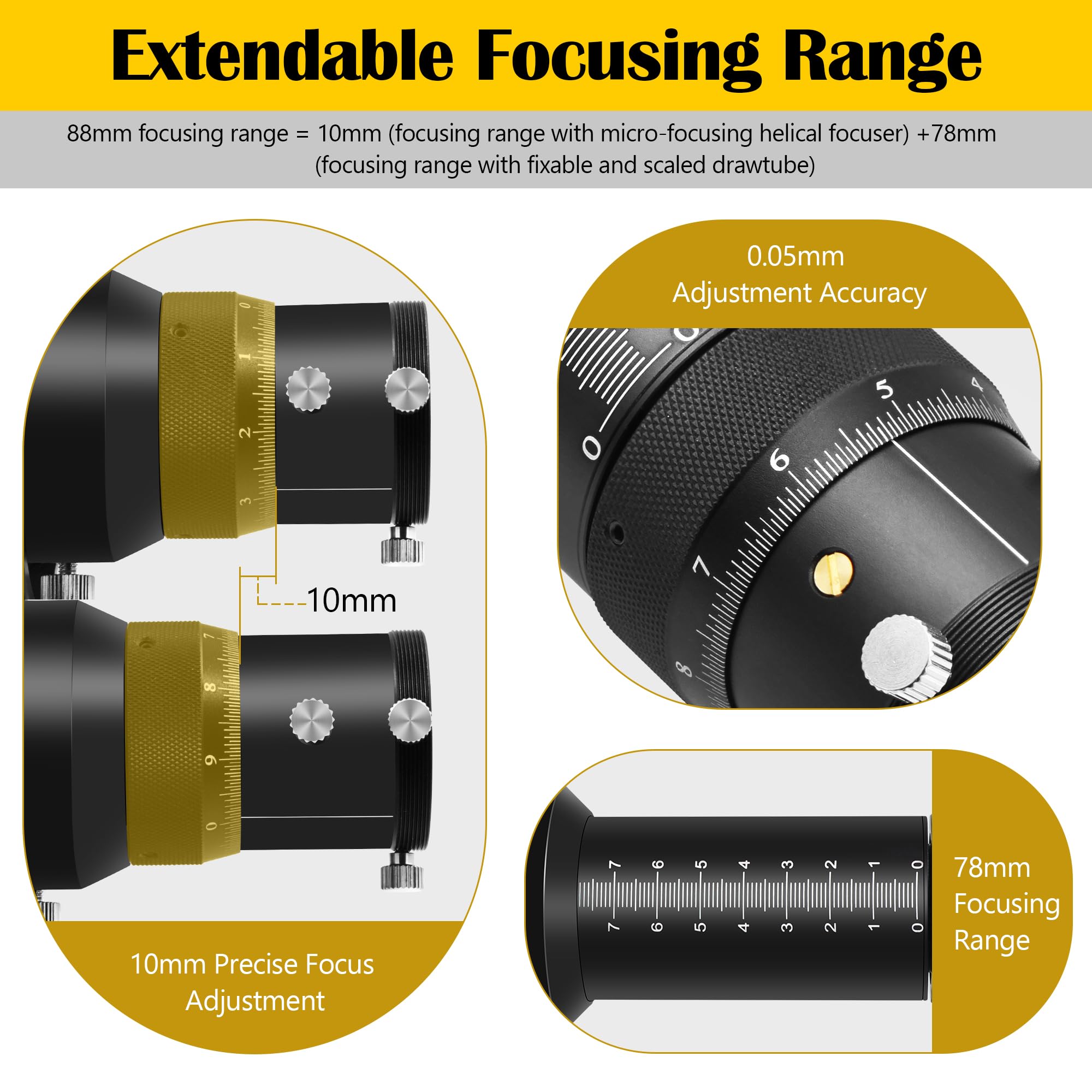 Amazon.com : Astromania Upgrated Guide Scope 70mm FMC with Double