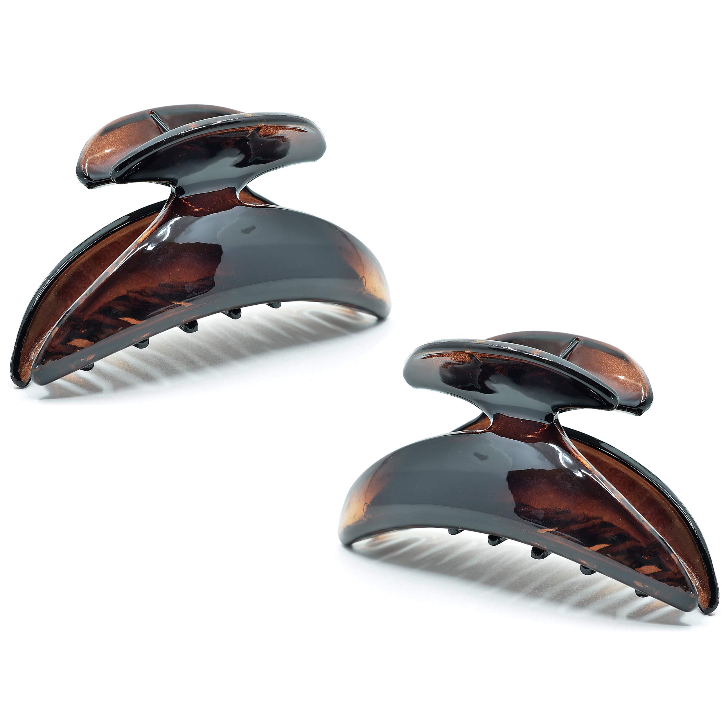 Camila Paris CP1143/2 French Hair Clip for Women, Set of 2 Small Girls Hair Claw Clips Jaw Fashion Durable and Styling Hair Accessories for Women,