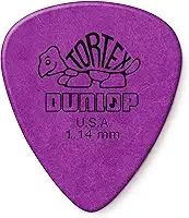Palheta de guitarra Dunlop Tortex Standard – de 1,14 mm, roxo, pacote com 12