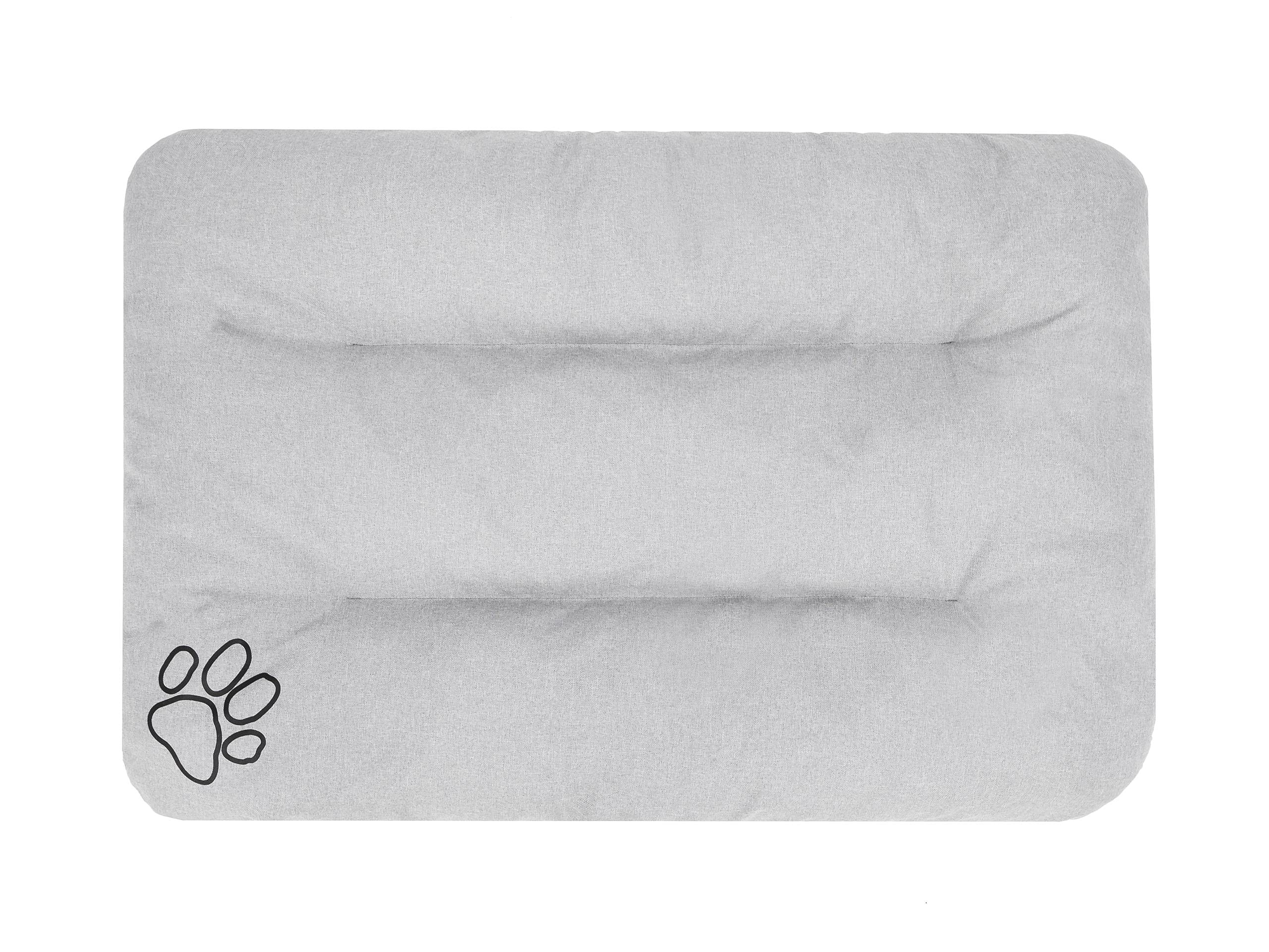 Cama para perros, sofá para perros, cojín para perros, sofá, colchón, cama, cama para animales, suave, cojín R2, 100 x 70 cm, cenizas ecológicas