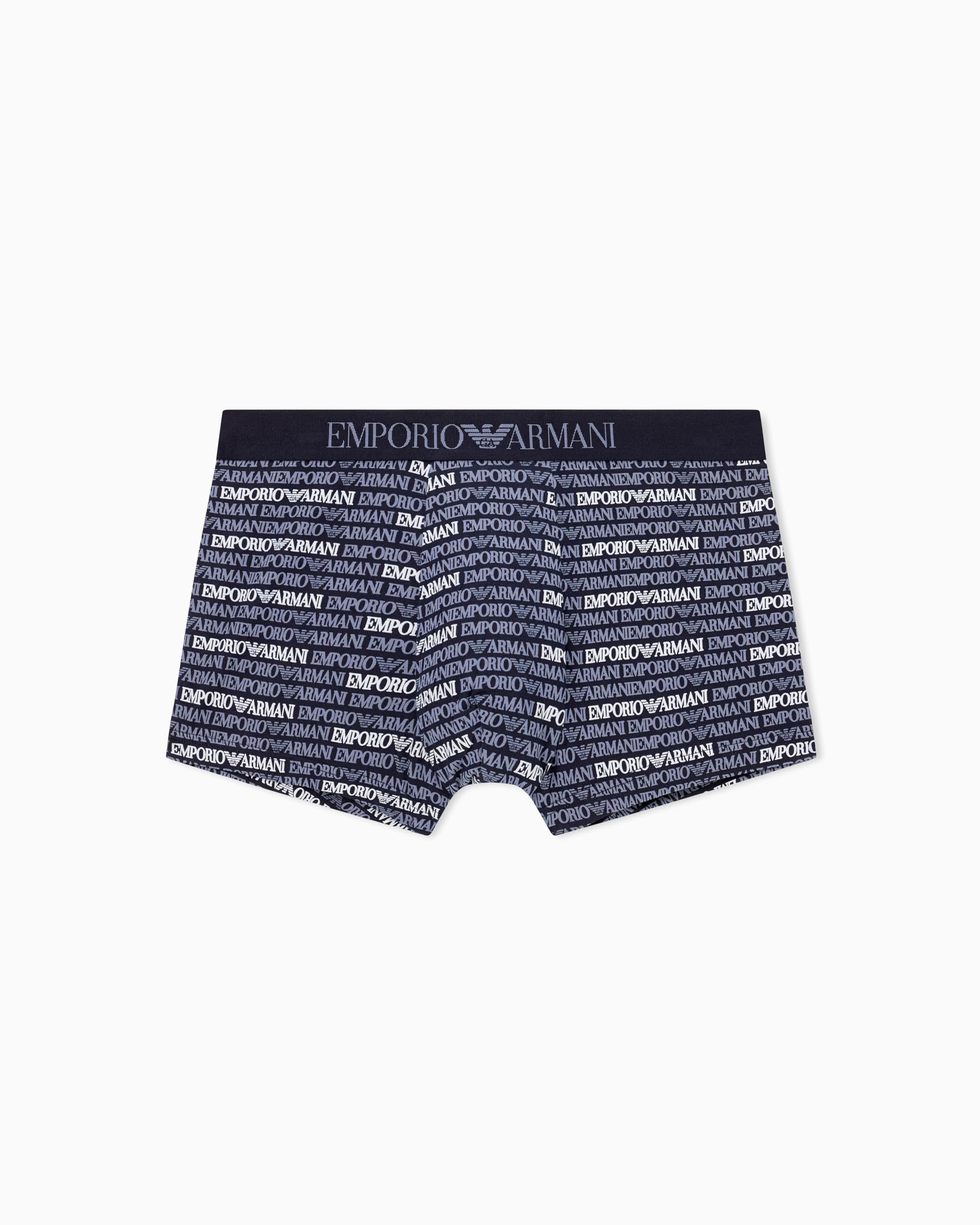 Emporio Armani Man's Classic Pattern Mix Trunk Blue M