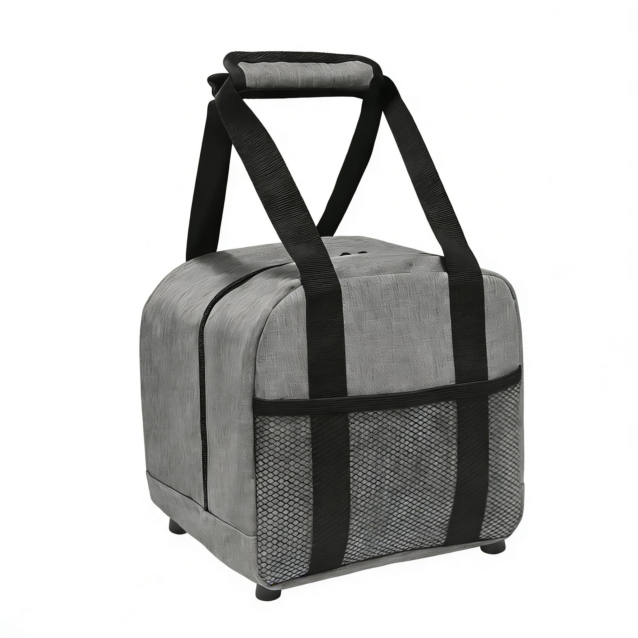 Sac pour boule de bowling en tissu Oxford imperméable avec rembourrage de protection en mousse Porte-billes Poche filet pour accessoires UH45