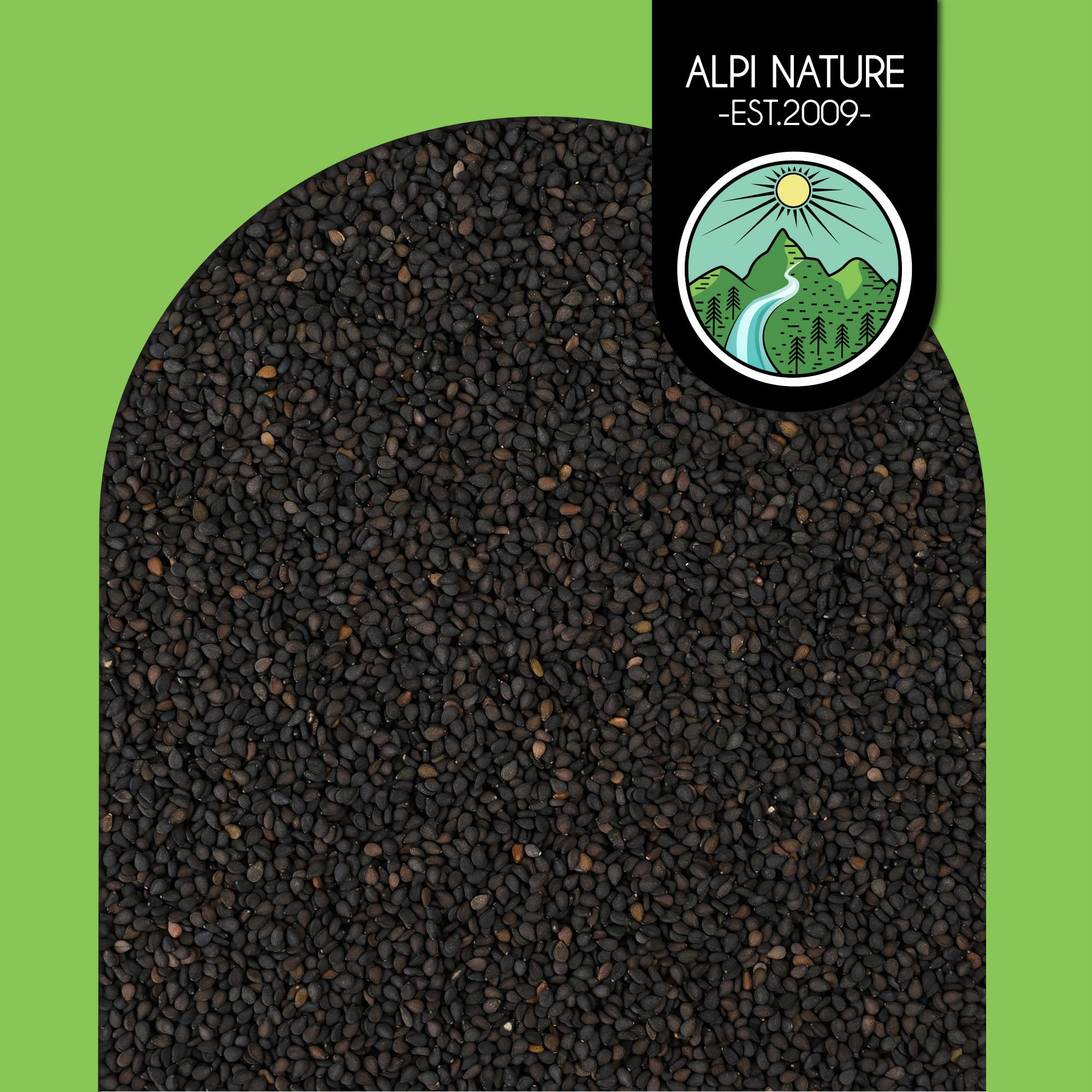 Alpi Nature Semillas de Sésamo Negro 500g, Semillas de Sésamo Negro Enteras Crudas para Cocinar - 3
