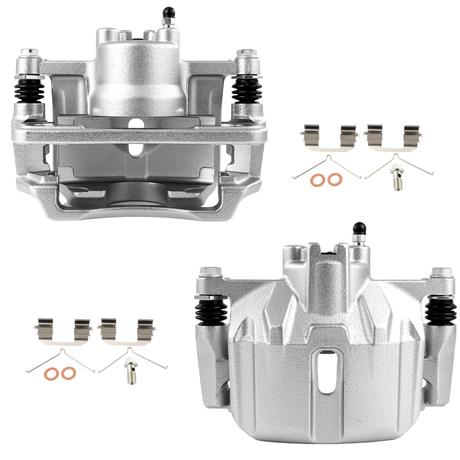 SCITOO - Front Brake Calipers Assembly with Bracket For Honda | Model - For Civic 2012 2013 2014 2015 19B6764 19B6765