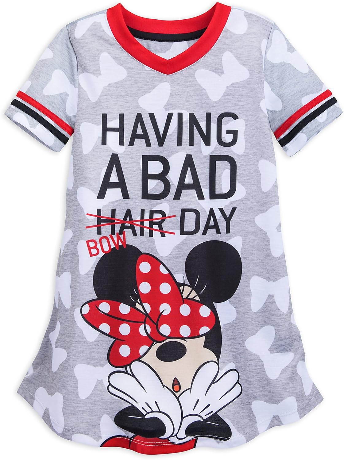 Disney Minnie Mouse Bow Hair Day Nightshirt for Girls Multi