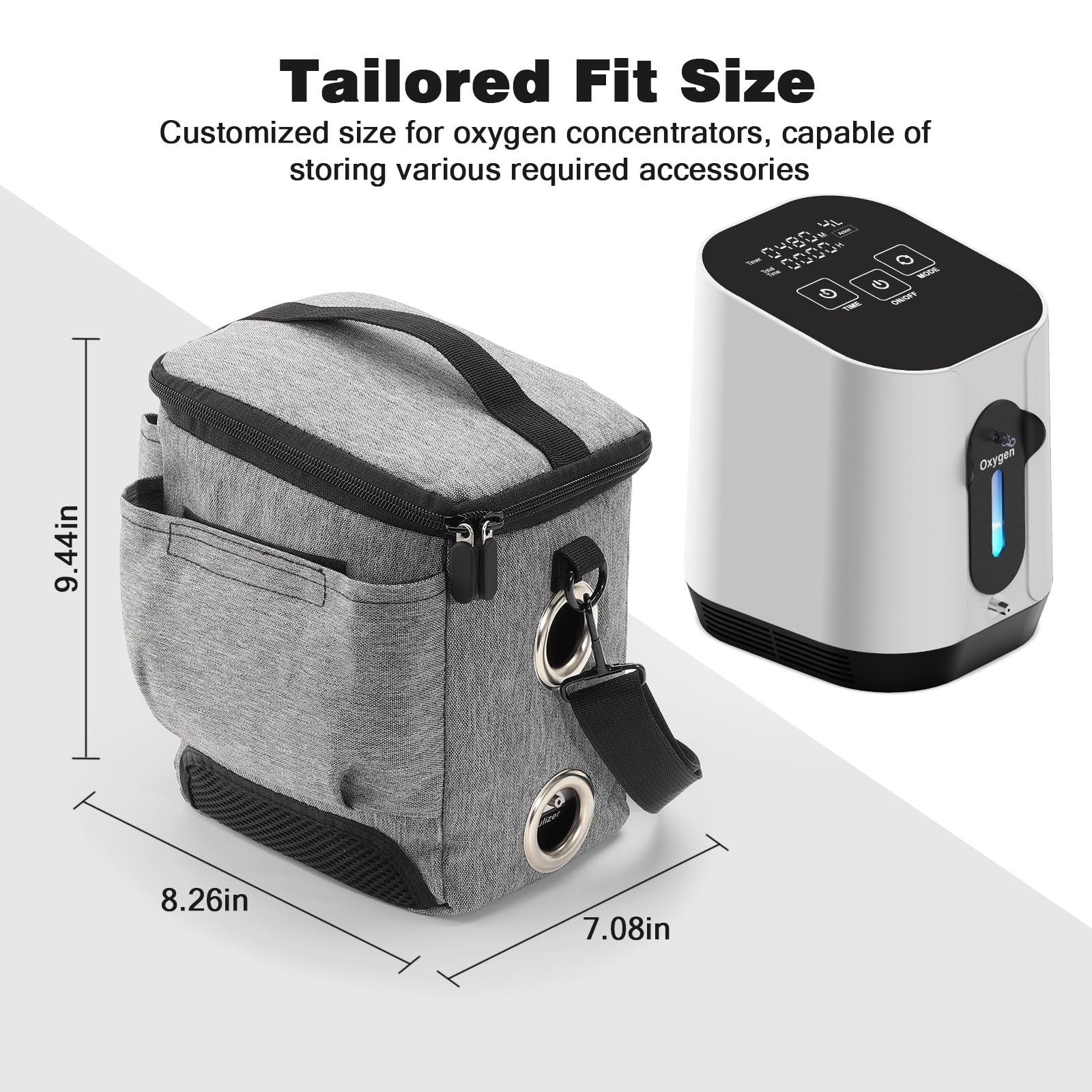 XM-898 Sauerstoffkonzentrator Tragbar Rucksack, Reisetasche für tragbare Sauerstoffkonzentrator, Reisetasche für Sauerstoffgerät und Zubehör