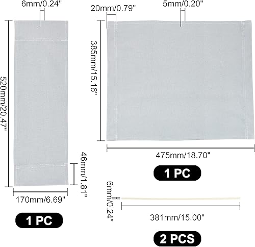 Miniatura 10 de AHANDMAKER 1 juego de lona de repuesto para silla, kit de funda de silla de directores casuales naranja, asiento y respaldo de lona de repuesto con