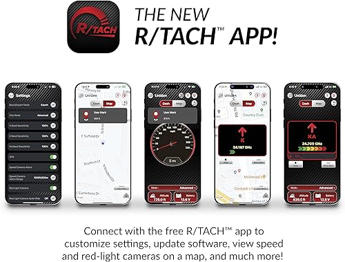 Miniatura 2 de UNIDEN R8 Extreme - Detector de radarláser de largo alcance, detección frontal y trasera de doble antenas con flechas direccionales, GPS integrado