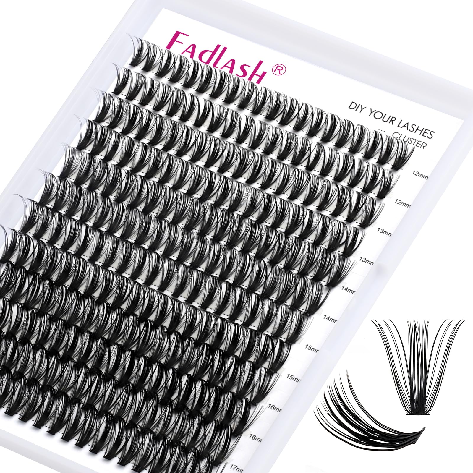 FADLASH Lash 120pcs 0.07mm D Curl 8-16mm 40D Mixed Trays Customizable DIY Eyelash Extensions for Beginners — view 51