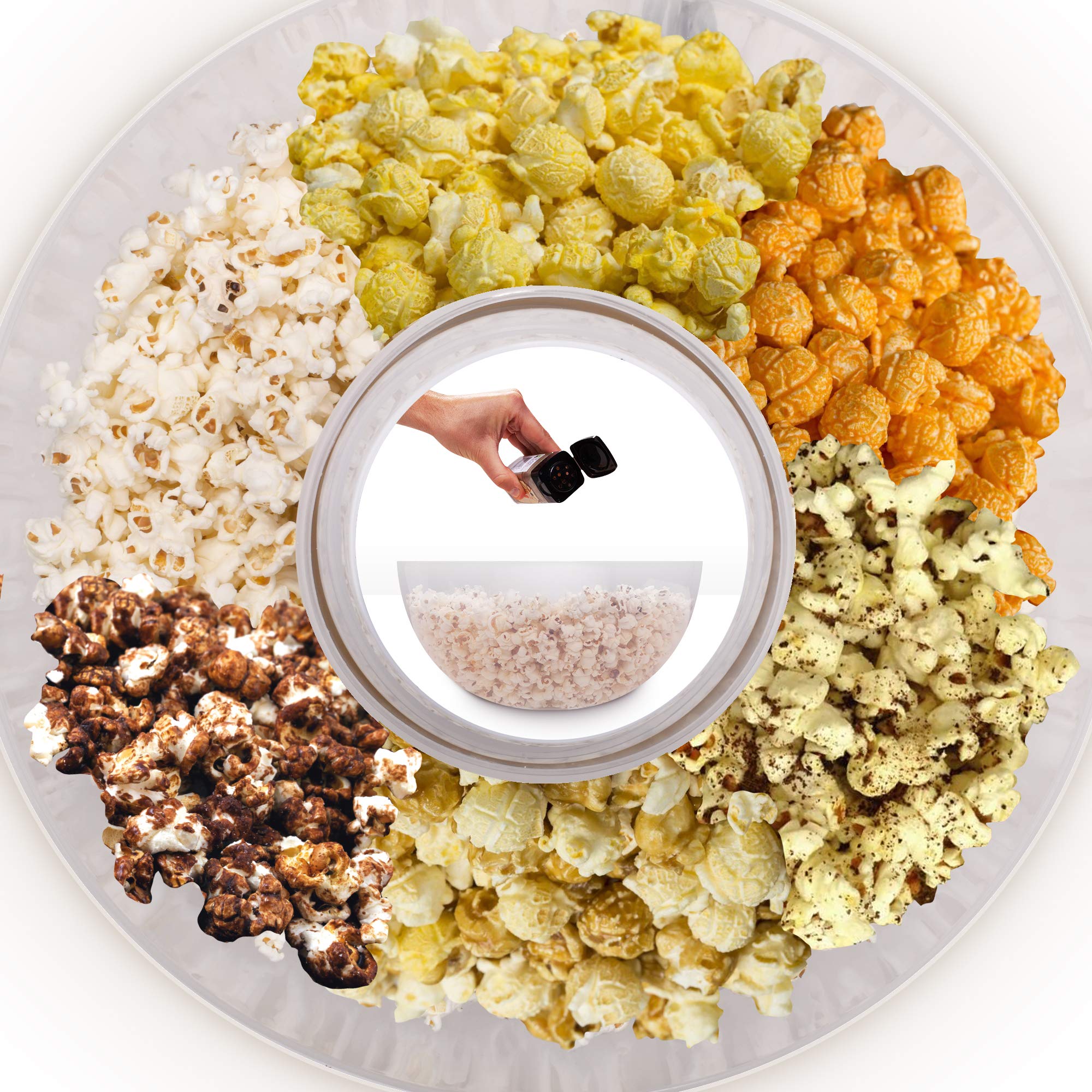 Duronic POP50 BK Maszyna do popcornu automat 1200W z wyjmowaną misą bezolejowa | do prażenia 50g ziaren przekąska bez tłuszczu | na gorące powietrze