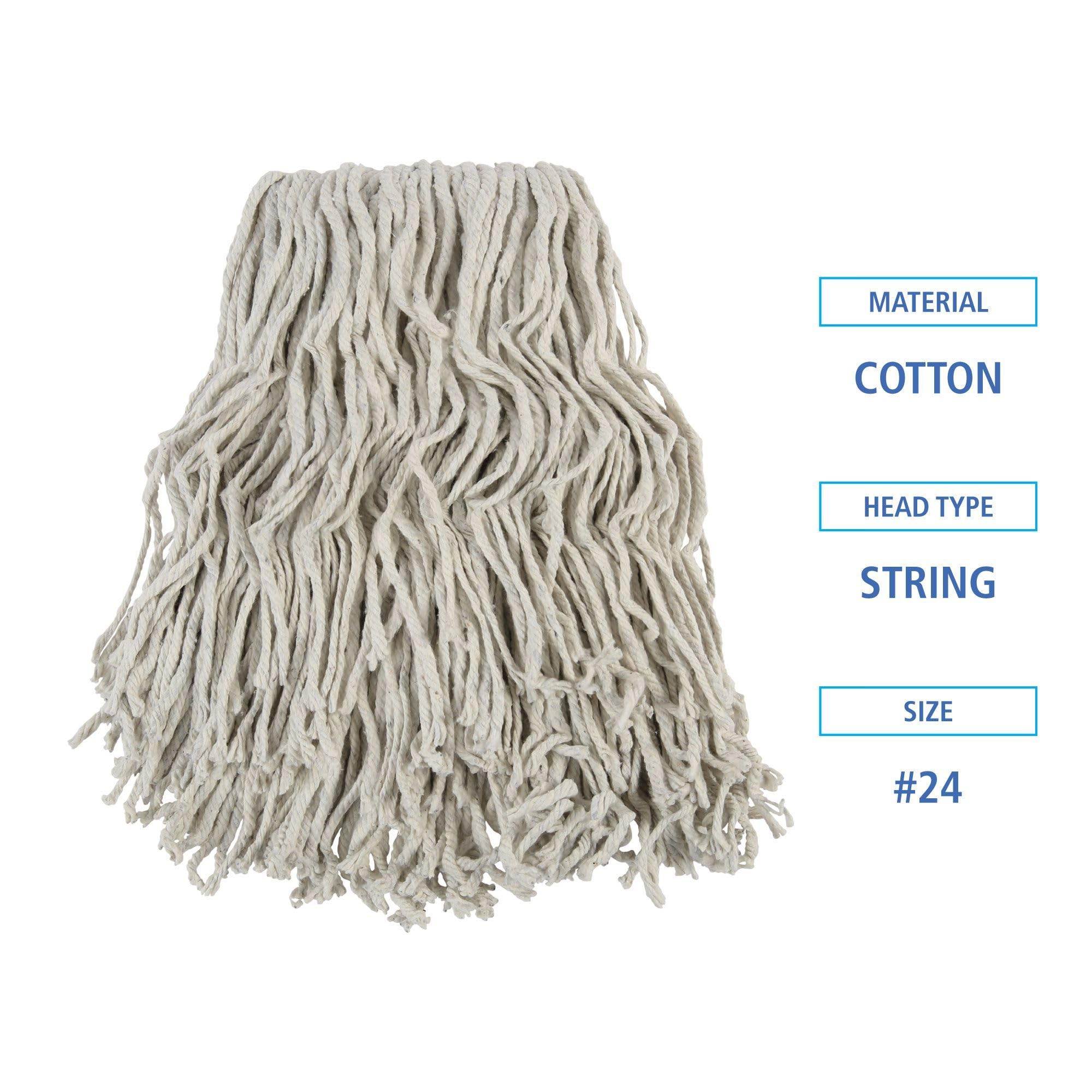 Amazon.com: Boardwalk BWKCM02024S #24 Banded Cotton Mop Heads