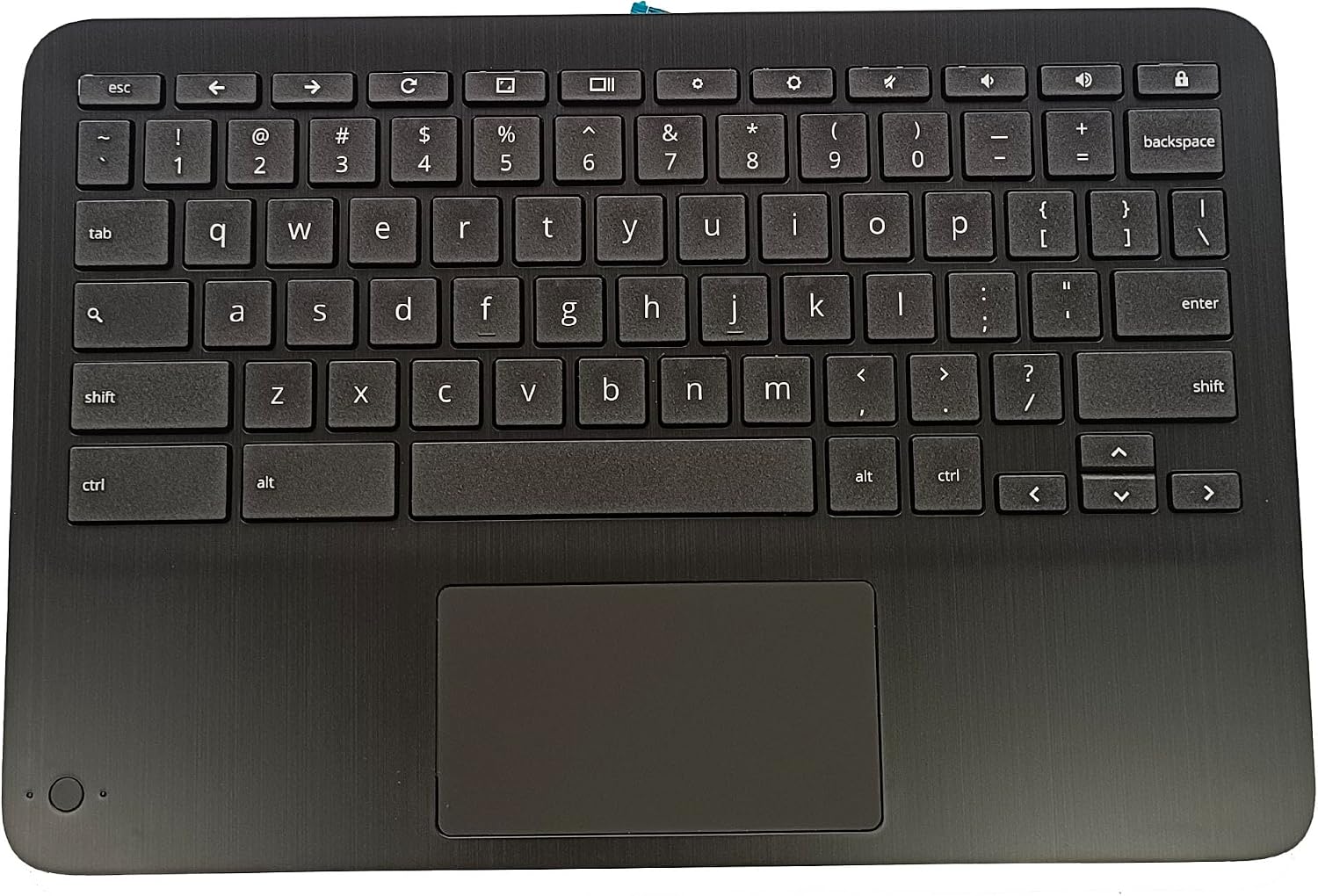LTPRPTS Replacement Laptop Upper Case Palmrest Keyboard Touchpad Assembly Part for HP Chromebook X360 11MK G3 EE M49312-001 Black
