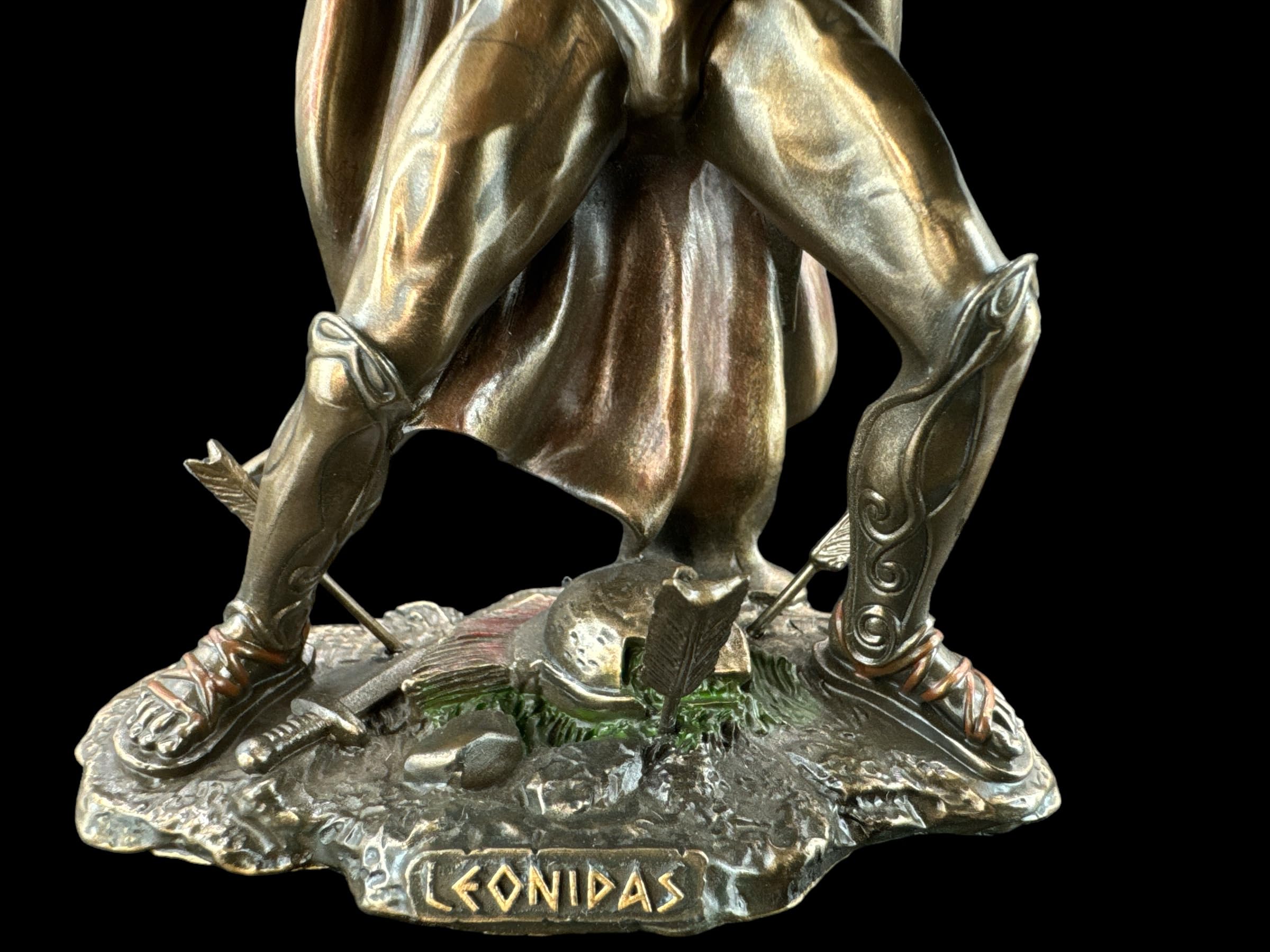57 SPECIAL REPLICAS Rzeźba dekoracyjna Leonidas – King von Sparty, figurka z brązu jako prezent do salonu, dekoracja figurki, dekoracja
