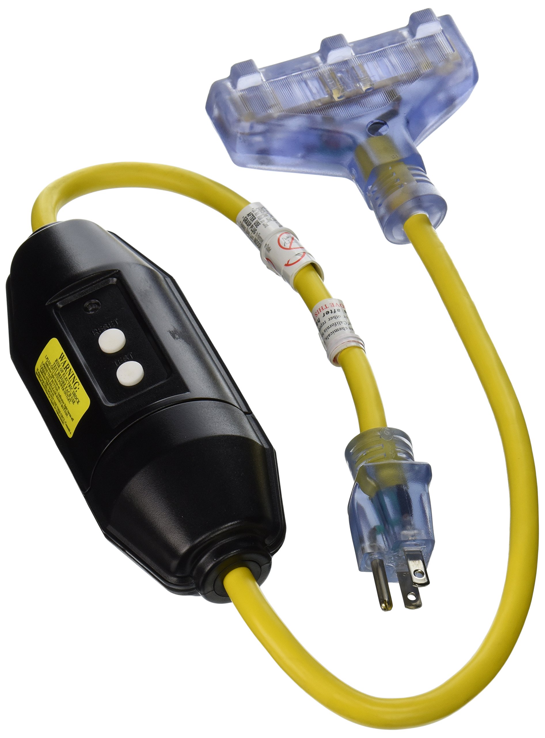 Power Zone ORG320803 3-Outlet GFCI Tap