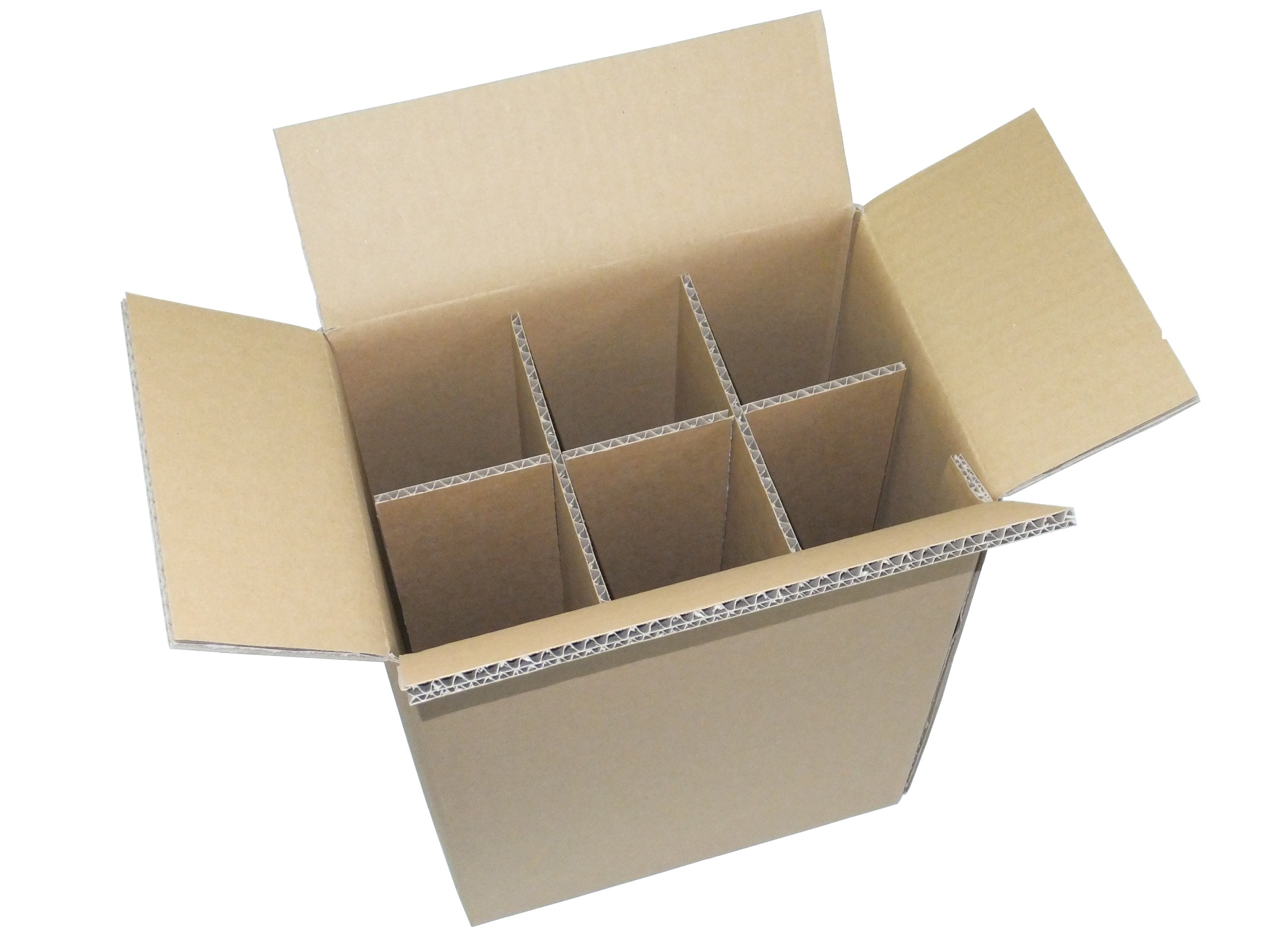 Amazon | ワイン輸送箱6本入用×10セット | ダンボール箱 | 産業・研究 