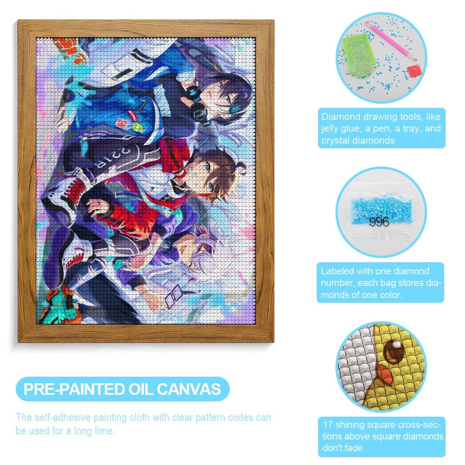 Amazon | ダイヤモンドアート キット 不破湊 三枝明那 黛灰 アニメ柄