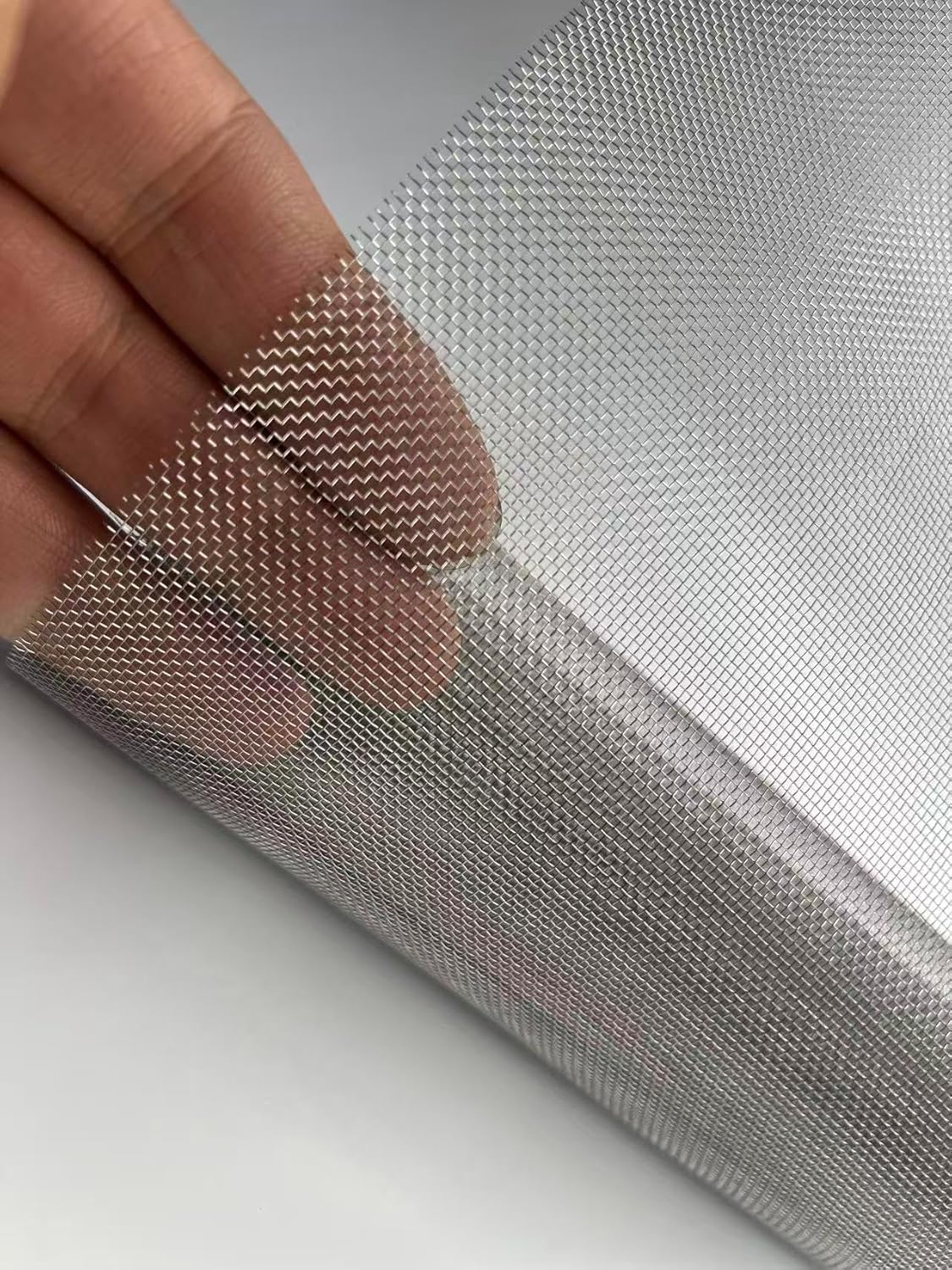 MSJSZPFine Sifting 24 Mesh 304 Stainless Steel Wire Mesh, 11.8"x47.2" Heavy-Duty Mesh for Garden Seed Sorting, Small Pet Enclosures & Hobby Projects (1, 24mesh(30×120cm))