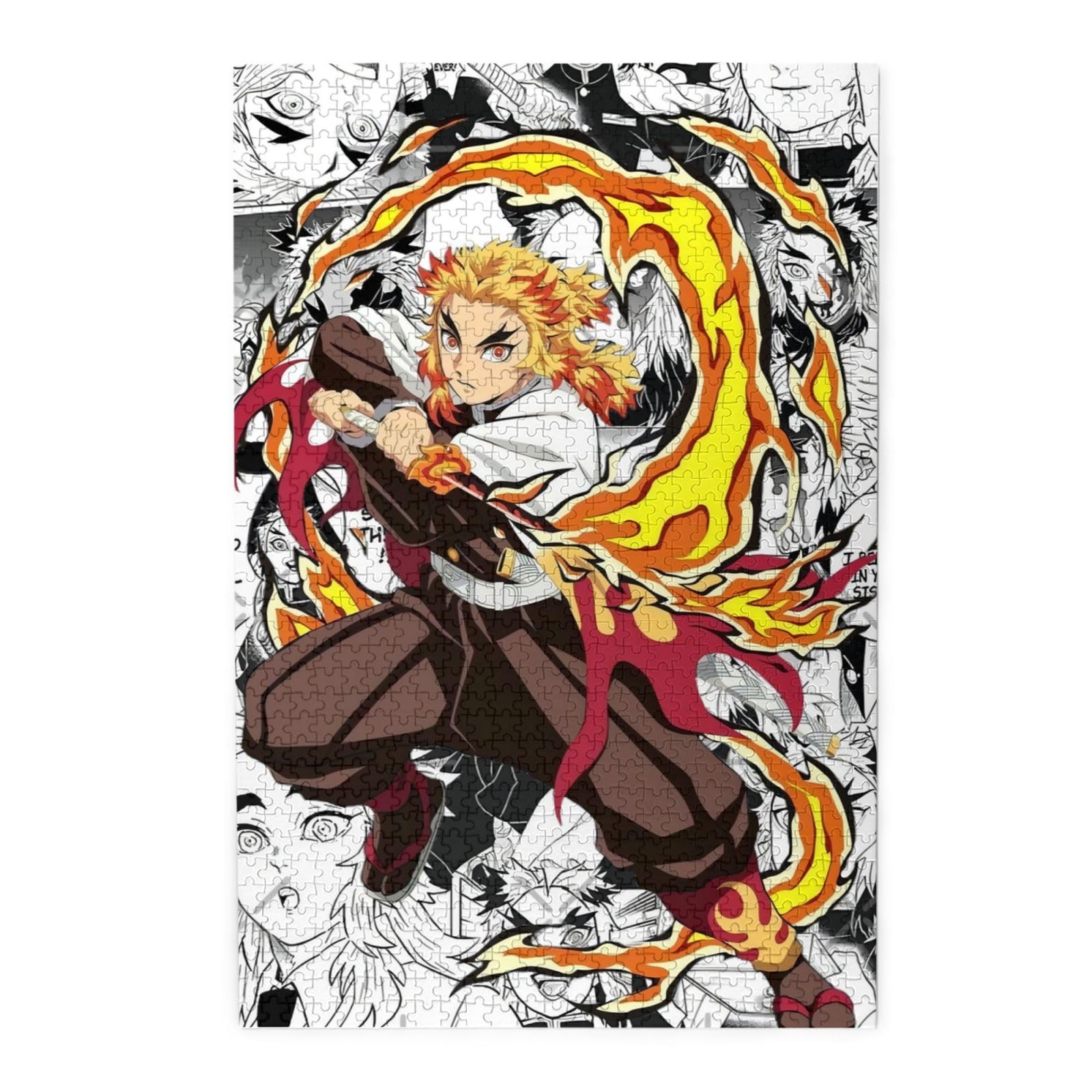 Amazon.co.jp: 1000ピース ジグソーパズル 鬼滅の刃 炎柱 煉獄杏寿郎