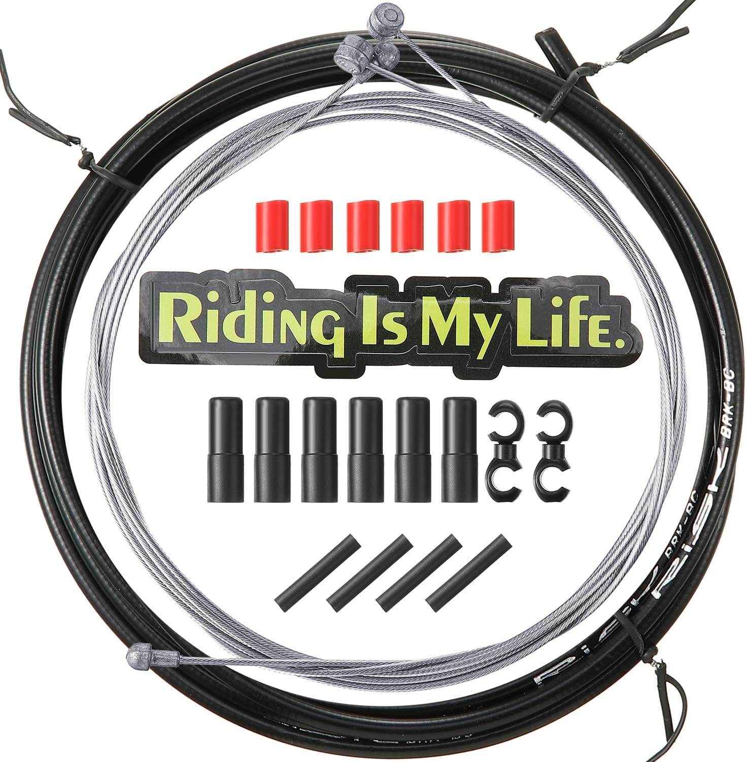 Bike Brake Cable Housing Kit Cycling Bicycle Brake Line Wire Cap