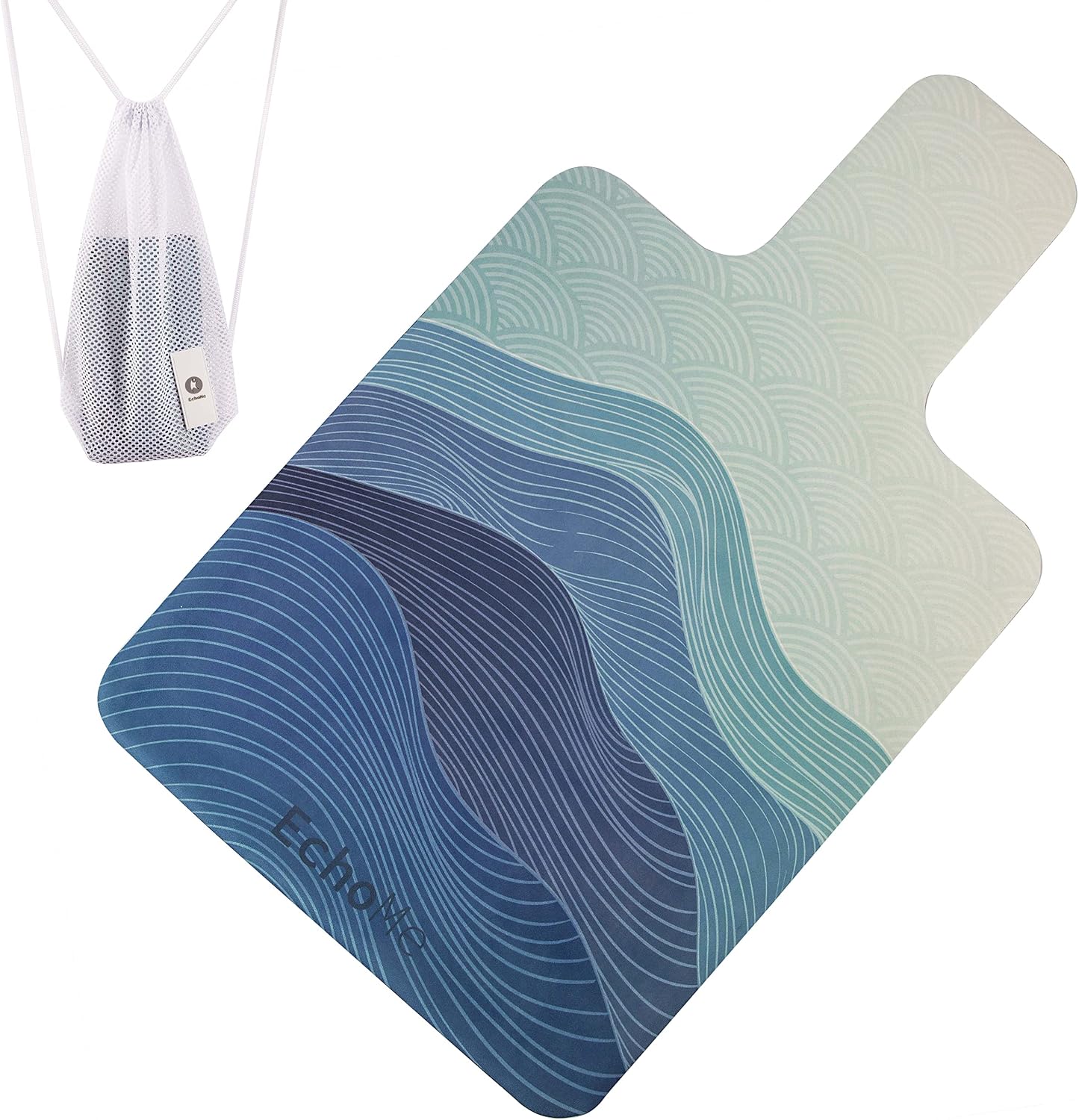 Echome Pilates Reformer Mat Towel with Shoulders, Pilates Reformer Cover with Great Grip, Easy to Wash Light Weight Portable