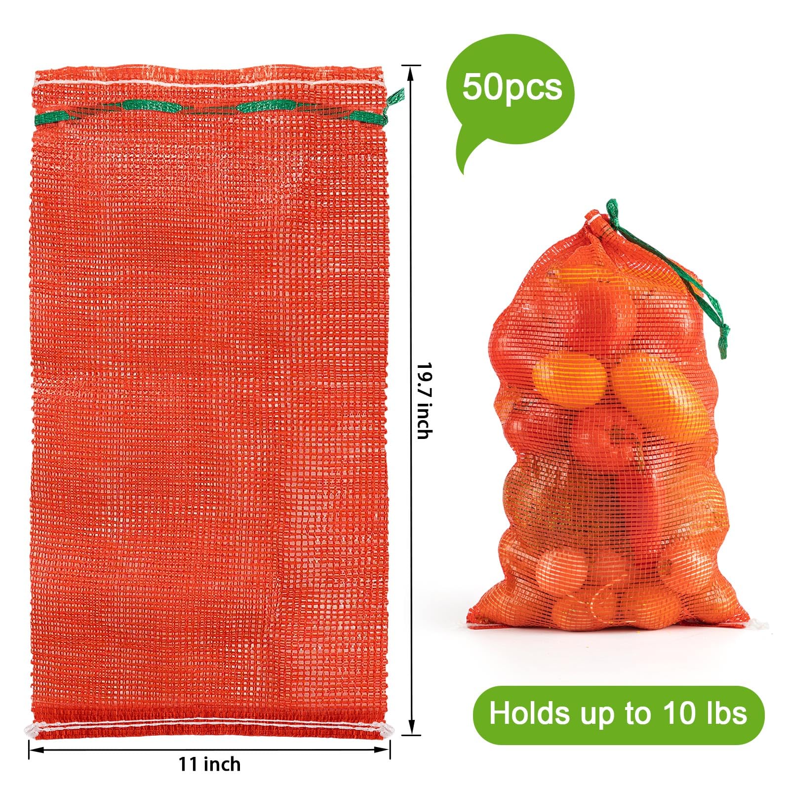 Amazon.com: AYZTKUX 50 Pack Onion Bags Mesh, 10 lb 11” x 20