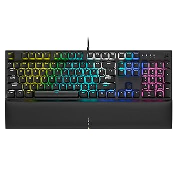 (Renewed) CORSAIR K60 RGB PRO SE Mechanical Gaming Keyboard - Cherry Mechanical Keyswitches - Durable Aluminum Frame - Customizable Per-Key RGB Backlighting - PBT Double-Shot Keycaps - Detachable Palm Rest