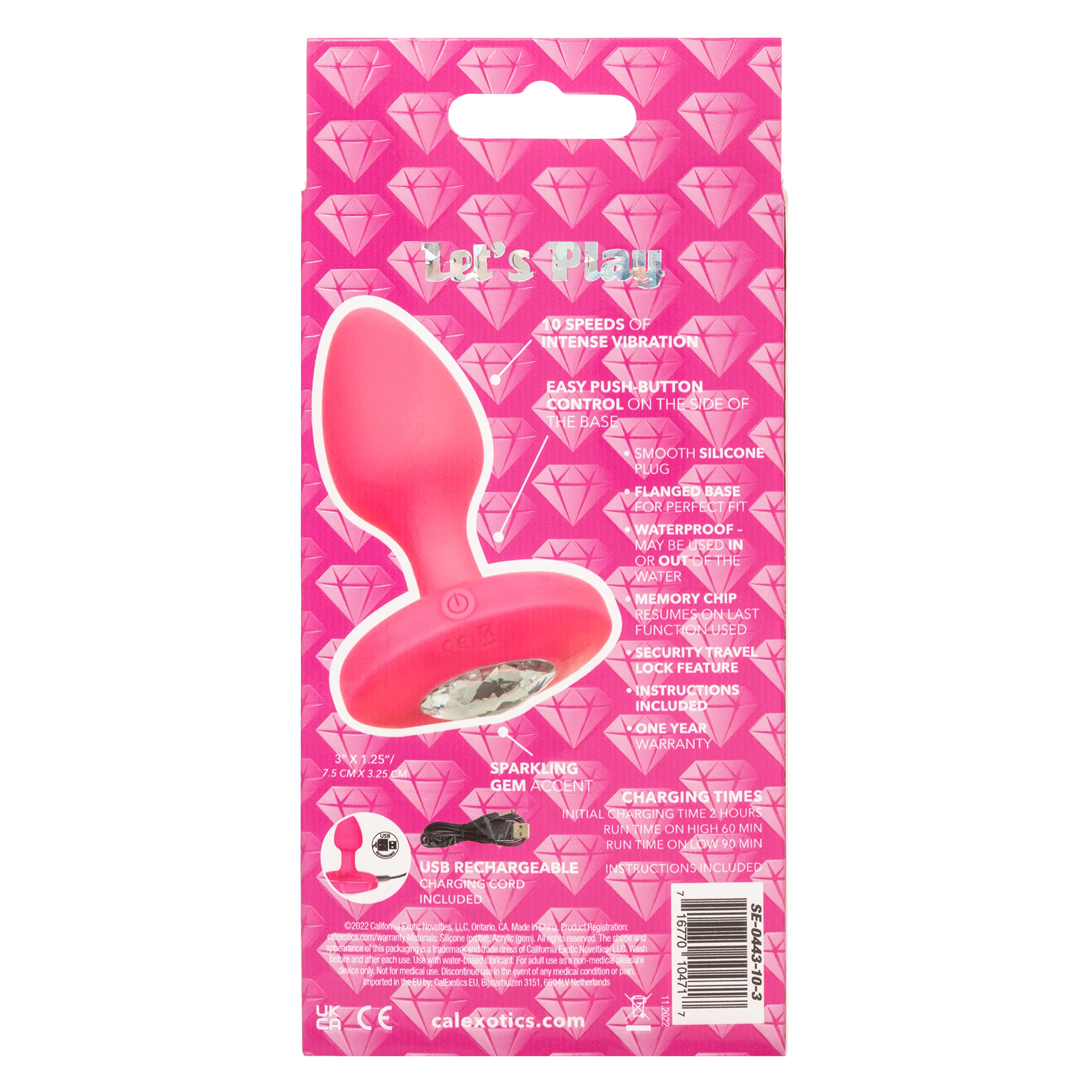 Amazon.com: CalExotics Cheeky Gems Medium Rechargeable Vibrating Probe Anal Butt Plug Vibrator - Pink - SE-0443-10-3 : Health & Household Amazon.com: CalExotics Cheeky Gems Medium Rechargeable Vibrating Probe Anal Butt Plug Vibrator - Pink - SE-0443-10-3 : Health & Household