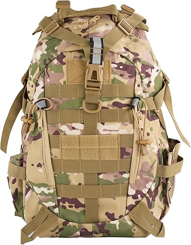 aiGear Mochila táctica para hombres, mochila militar de 25 L, bolsa de 3 días para camping, senderismo, caza con sistema Molle Army Daypack (25L