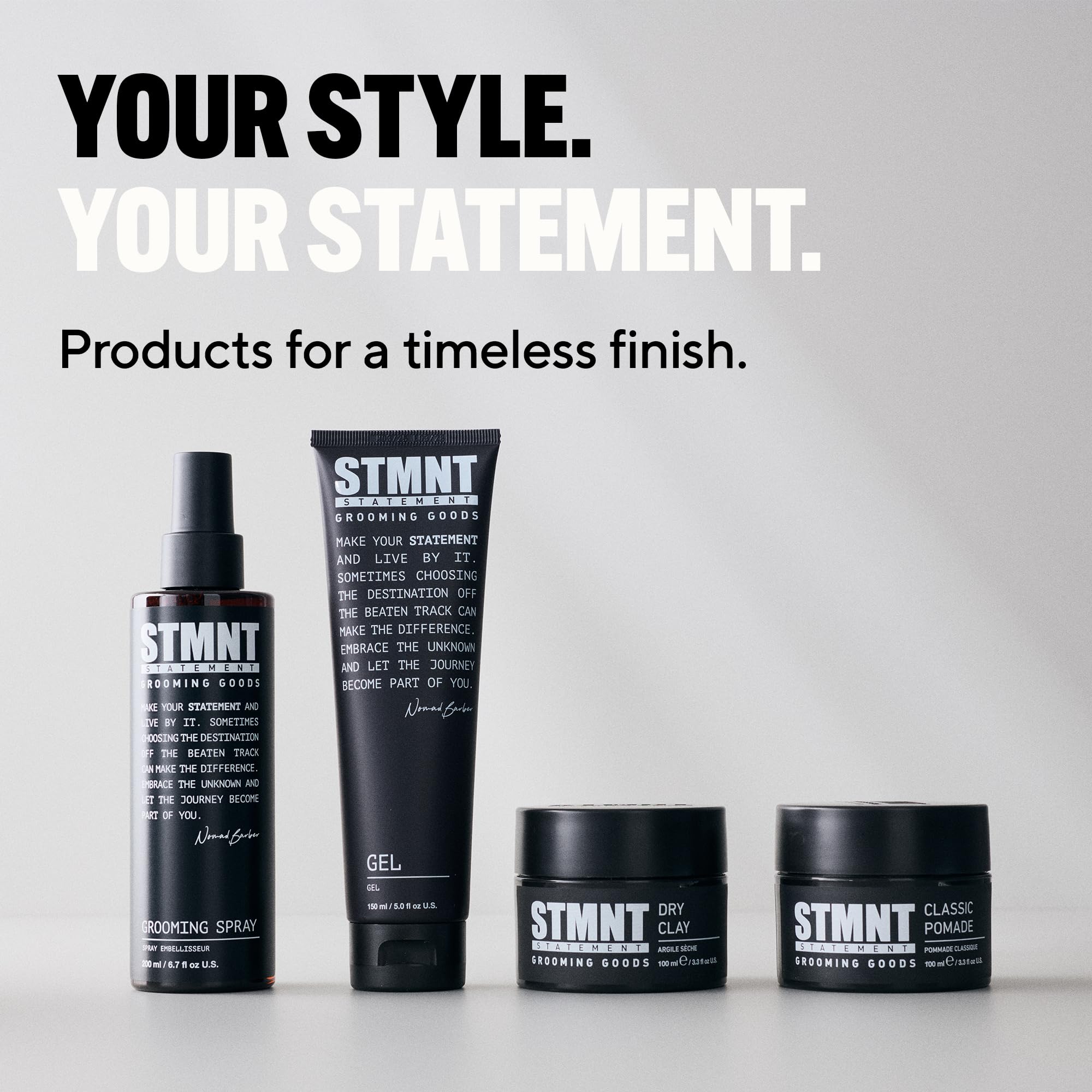 STMNT STATEMENT GROOMING GOODS Classic Pomade 100ml | Natürlicher Glanz | Starker Halt | Leicht auswaschbar