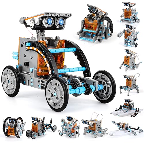 Lucky Doug Solar Power Kits Toys for Boys Ages 8-13, STEM Robot Kit Toys