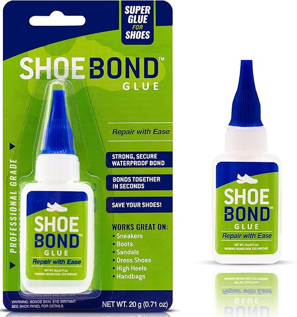 Shoe Bond Colle pour chaussures Colle transparente de qualité professionnelle, formule de