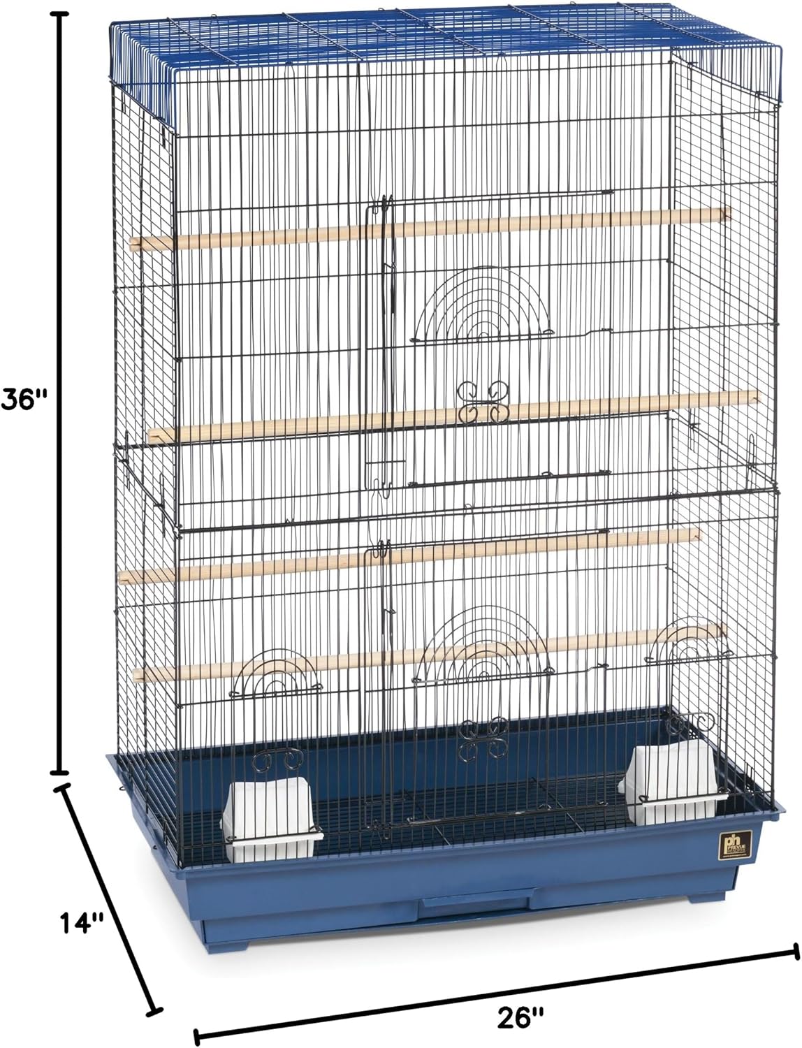 Prevue Hendryx Flight Cage, Blue and Black