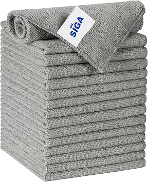 MR.SIGA Microfiber Cleaning Cloths, All Purpose Microfiber Towels, 15 Pack