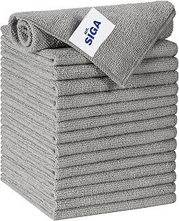 MR.SIGA Microfiber Cleaning Cloths, Pack of 15