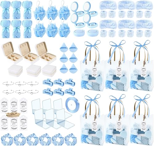 85 piezas de premios de baby shower para ganadores del juego, regalos de baby shower, incluyendo diadema, cepillo para el pelo, espejos, caja de