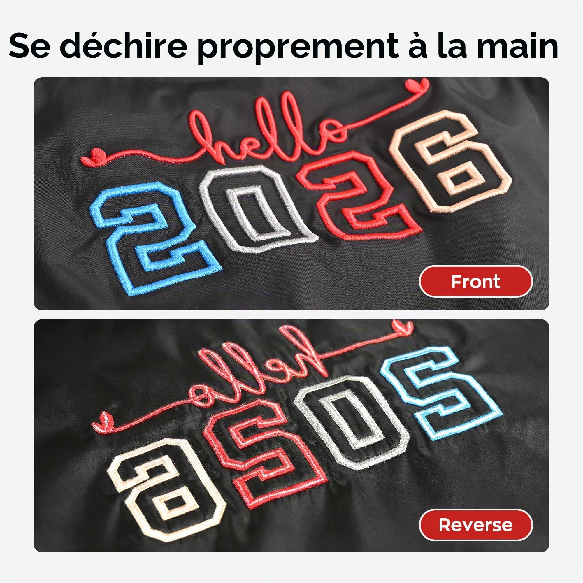 Richword Selected Support de broderie stabilisateur détachable, rouleau de 30,5 cm x 22,8 m, 57 g, poids moyen, pour machines à broder commerciales et domestiques. | Déchirure propre, support stable, compatible avec la plupart des machines à broder