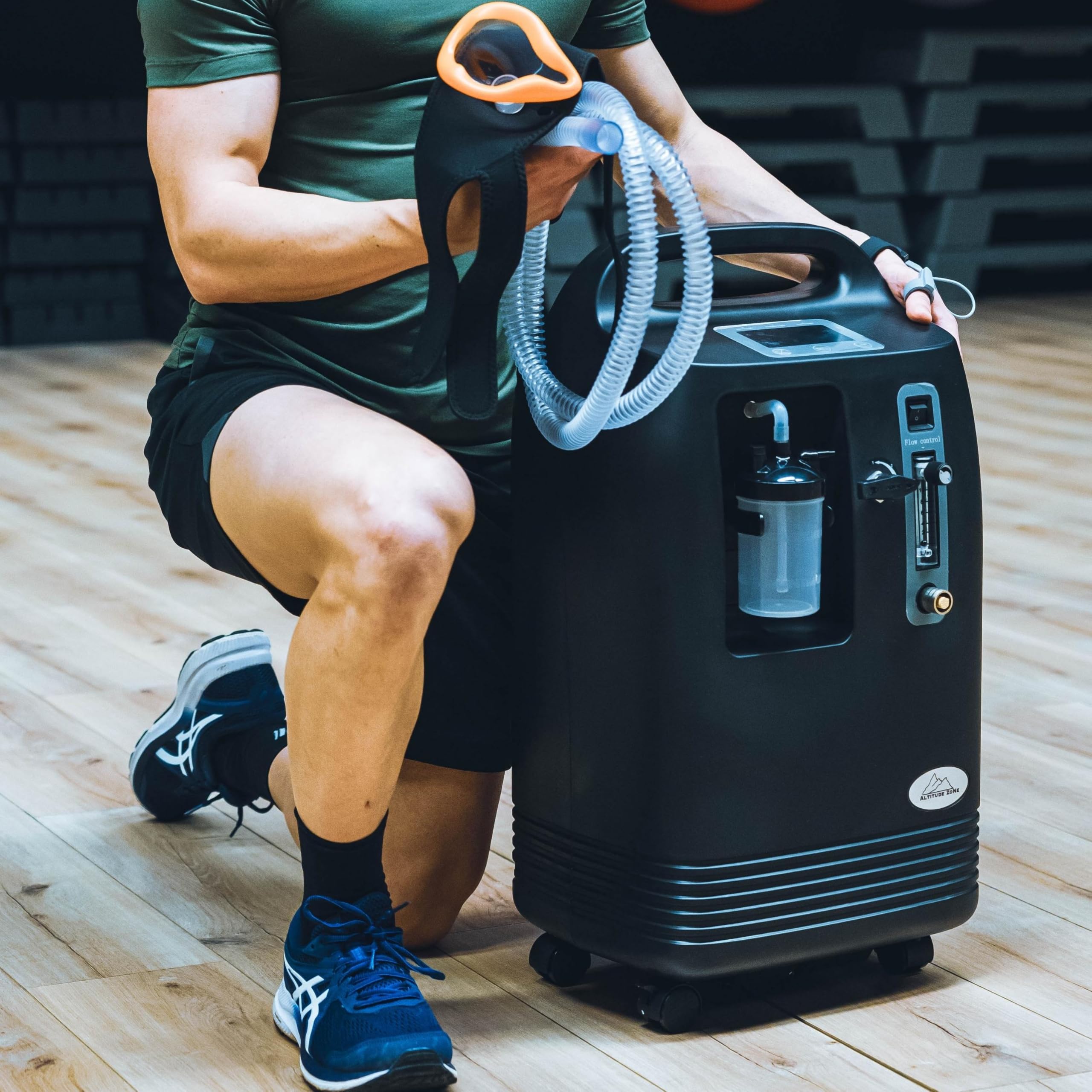 hypoxie zelt kaufen Hypoxia-Generator für Höhensimulation, zur Verwendung mit Rolle, zum Schlafen im Zelt, zur Verbesserung der aeroben Ausdauer (AZN VO2max Pack Intermtente) Sport & Freizeit Aluminum Pedals Bau einer Growkammer aus Colors:Black arms with Red Extractor