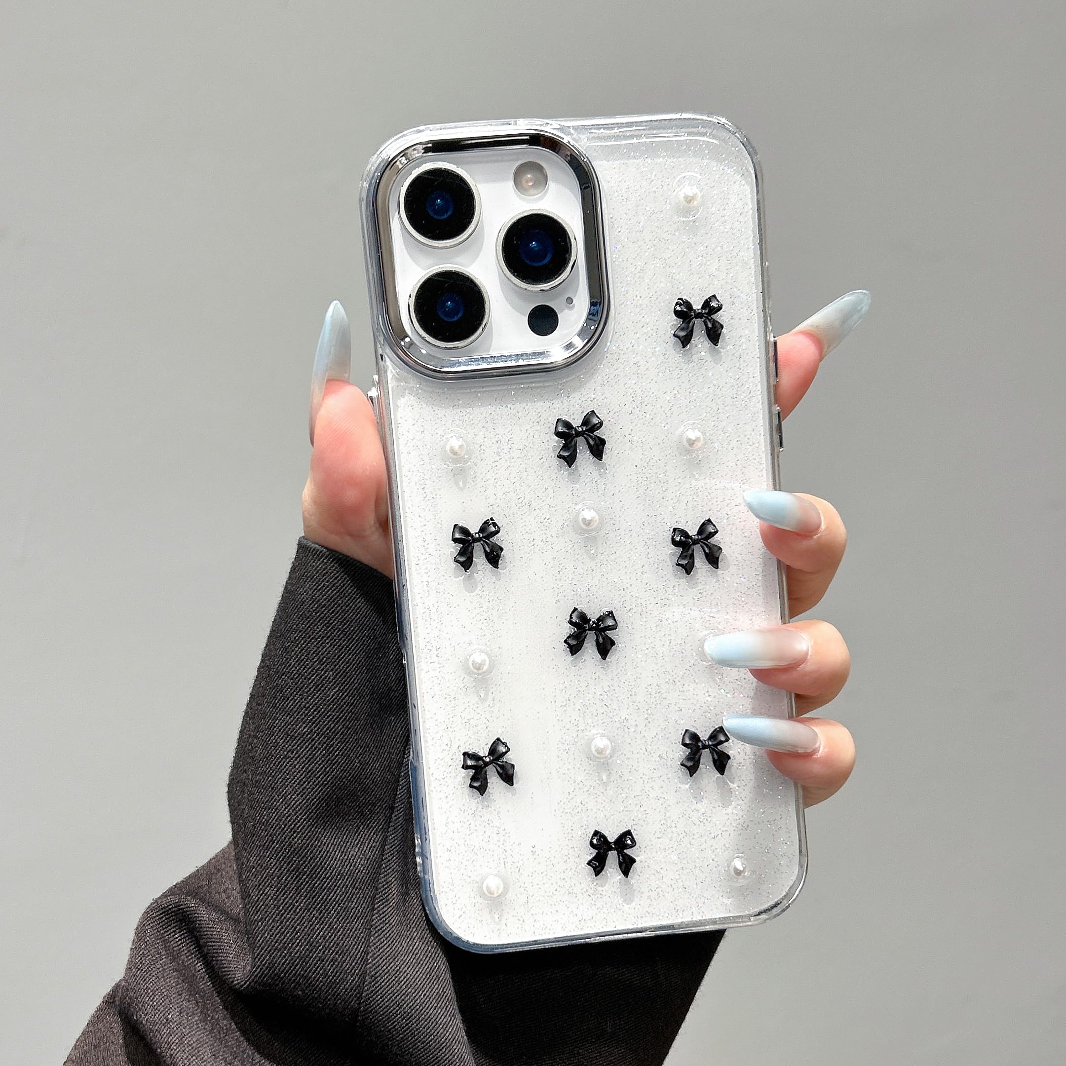 Amazon.co.jp: QLTYPRI iPhone 13 Pro Max 用 ケース クリア ブラック