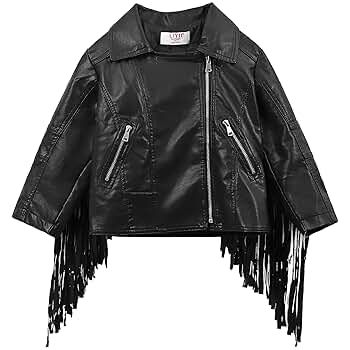 FRINGE FAUX LEATHER ジャケット Women's Fringe Jacket Faux Suede Leather Jackets Fashion