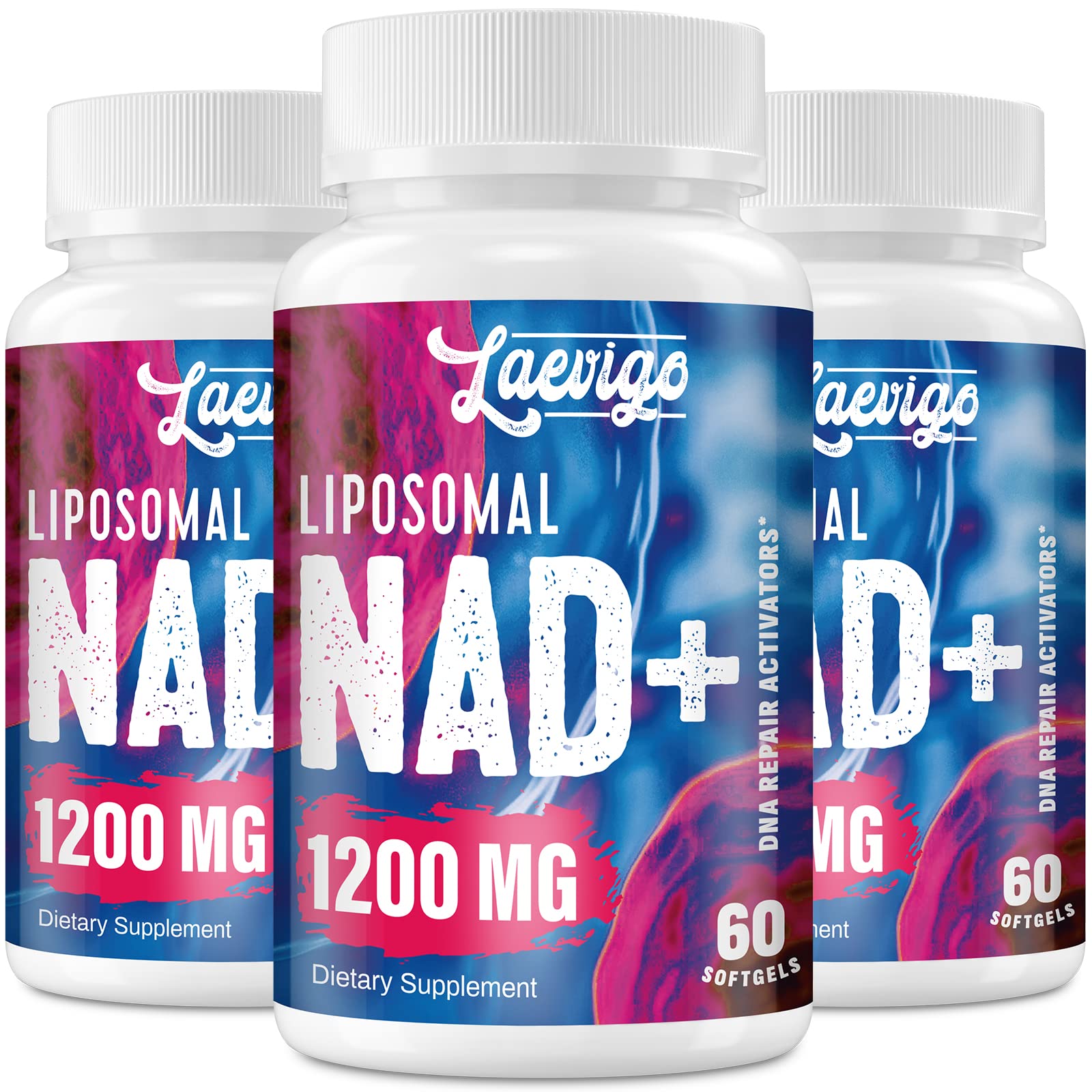 Buy 1200mg Liposomal NAD+ Supplement, Ultra Purity Actual NAD