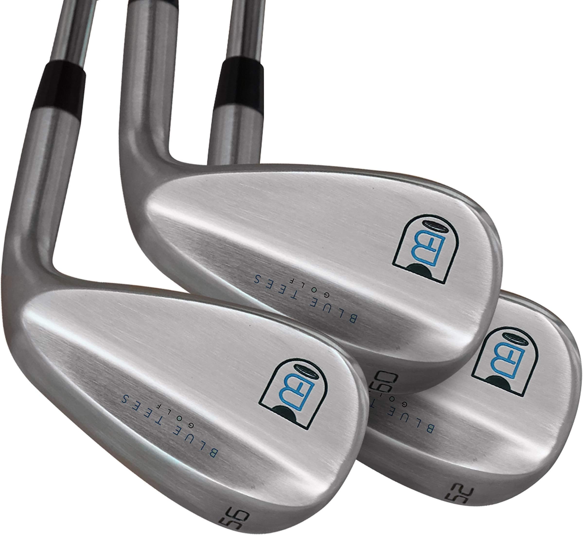 Blue Tees Golf 52, 56, 60 Wedge Set, Premium Golf Wedges, Lob Wedge, Sand Wedge, Gap Wedge, Golf Clubs