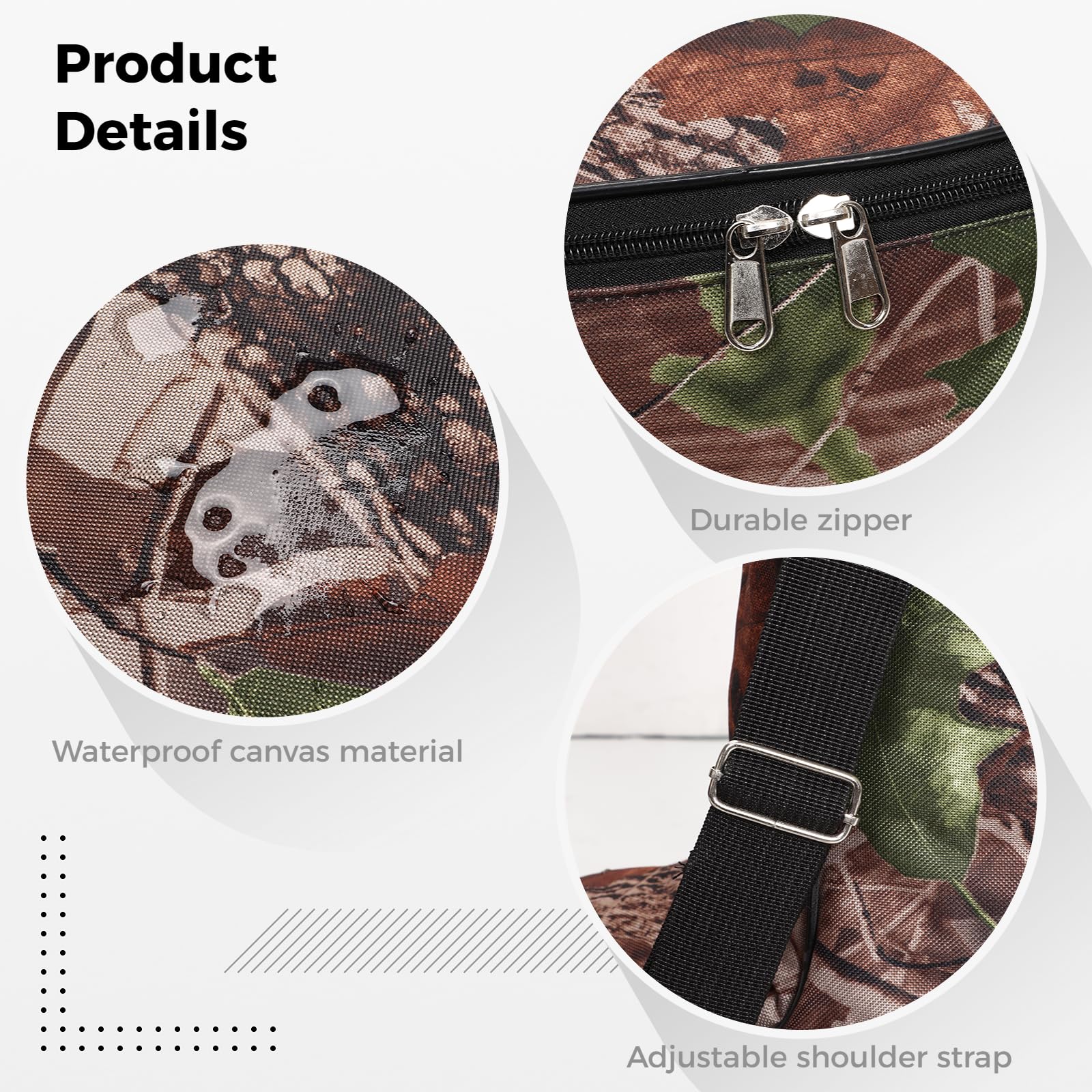 Étui souple pour arbalète, sac de transport souple avec sangle de sac à dos, ajustement universel, sac d'arbalète en forme de T réglable pour la pratique de la chasse, 91,4 x 71,1 x 22,9 cm