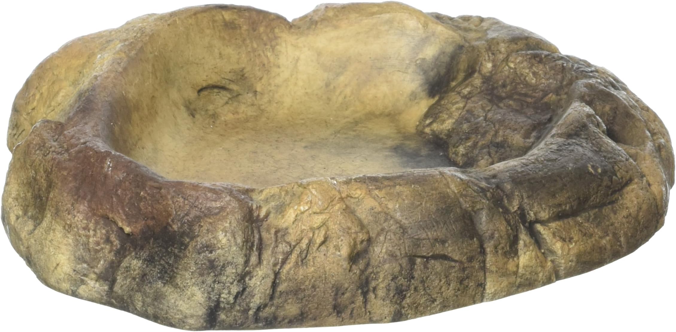 Jungle Bob Polyresin Water Bowl for Reptiles, Amphibians, Invertebrates Stone Style