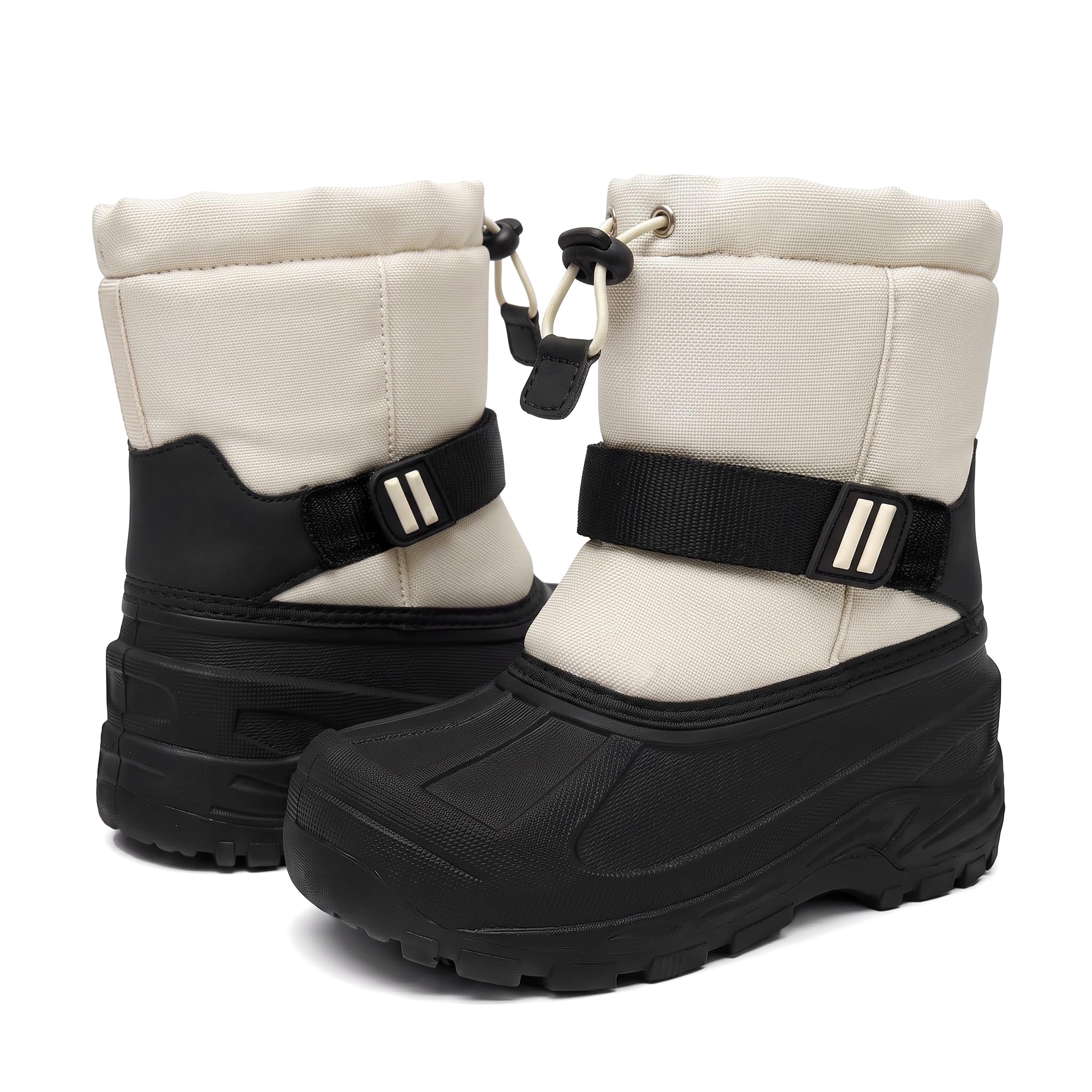 MORENDL Kids Snow Boots Waterproof Toddler Winter Girl Boy Insulated Fleece