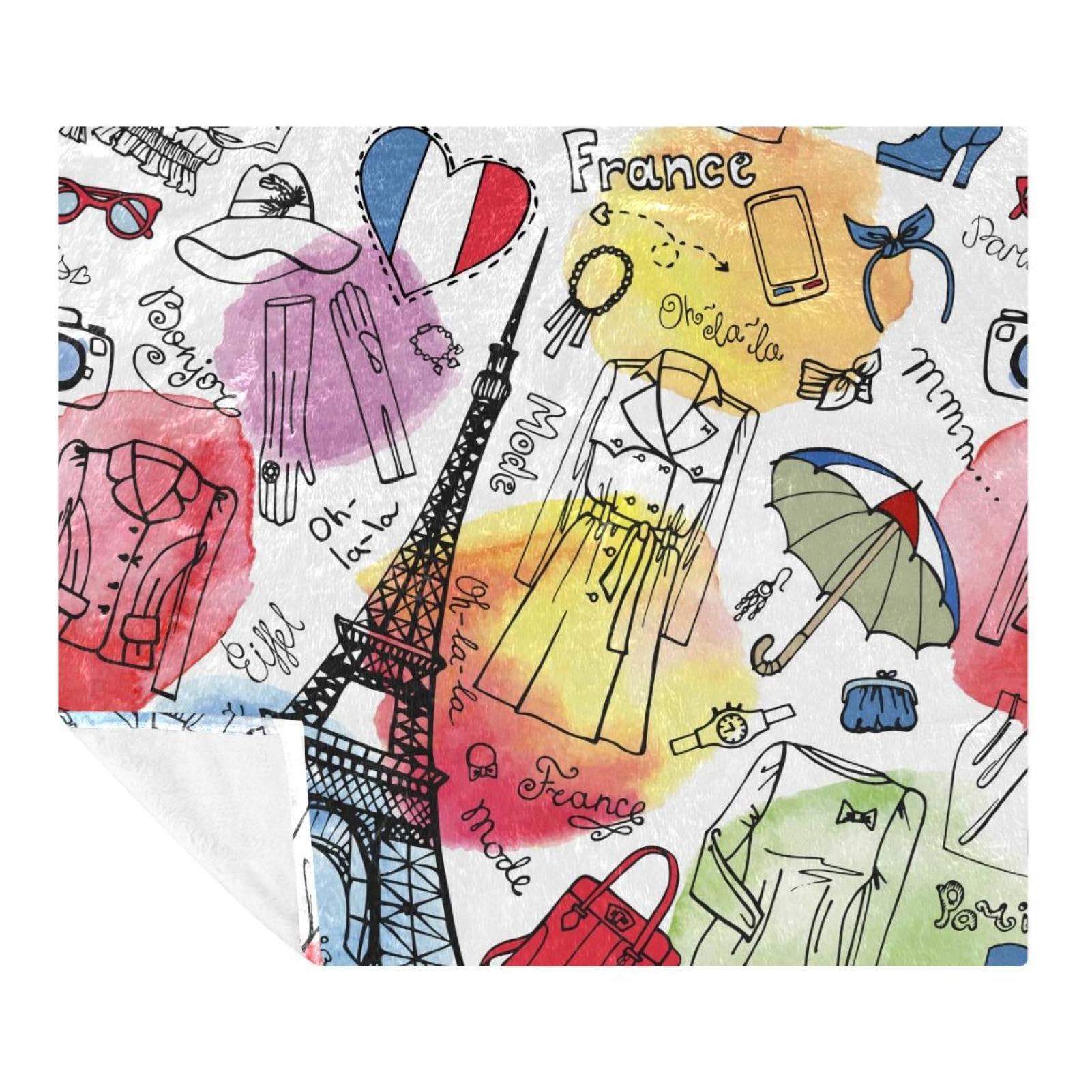 Couverture douce pour canapé et voyage : plaid polaire 150x130cm