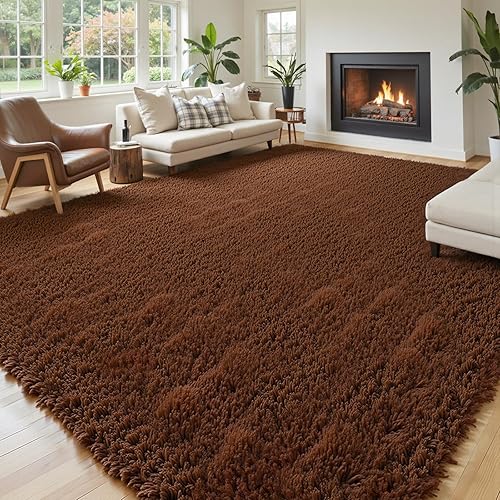 Miniatura 59 de Tapetes para sala de 6 x 9, tapetes de pelo largo grandes y suaves, tapete de área afelpado para dormitorio, decoración estética del hogar para Gris