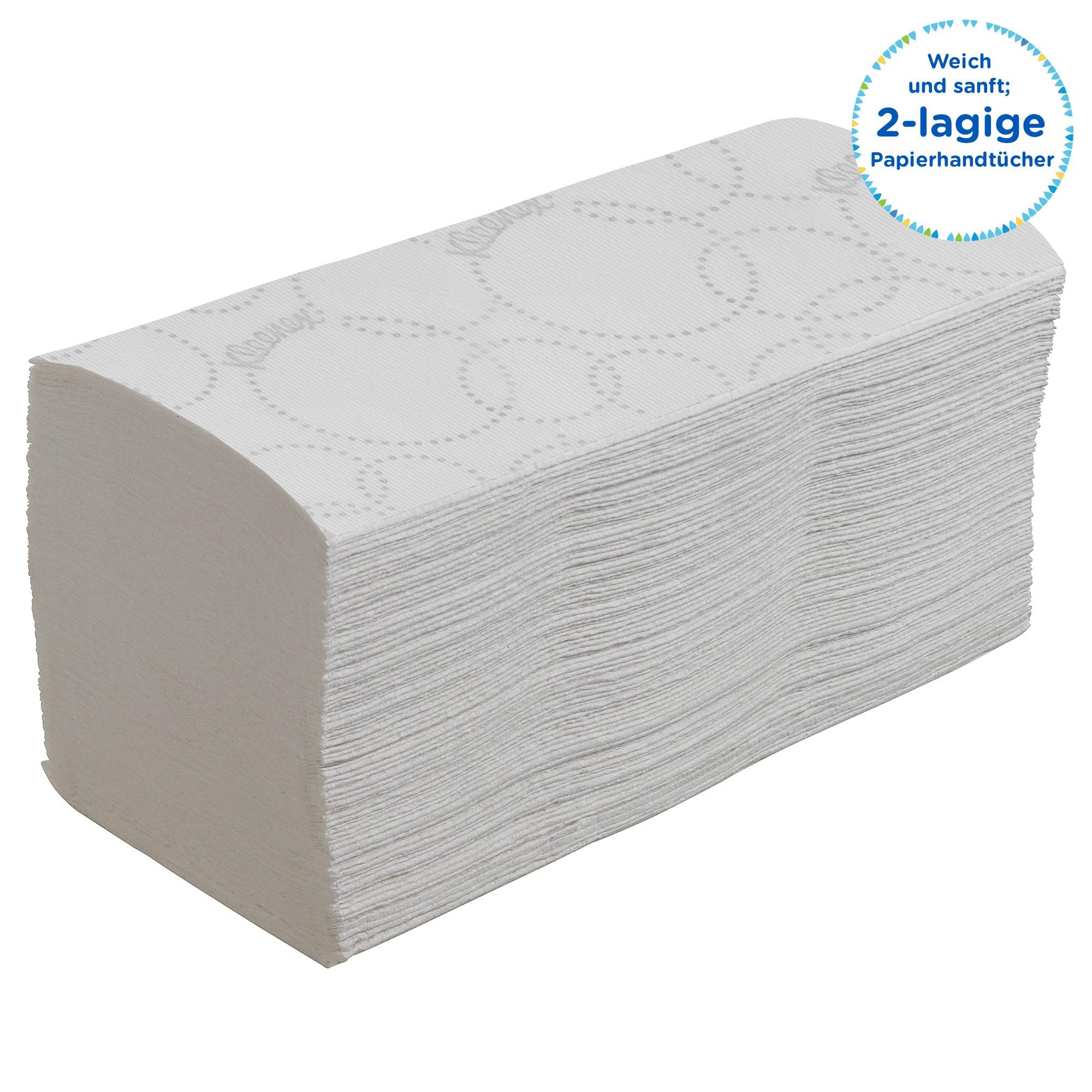 Kleenex Papierhandtücher 2-lagig Interfold V-Falz 15 Packungen 2790 Falthandtücher